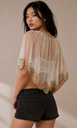 Capa Boho Dorada