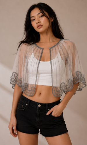 Capa Boho Gris
