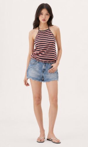 Top Halter dark pink