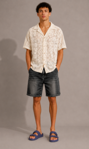 Camisa Punto Guipur